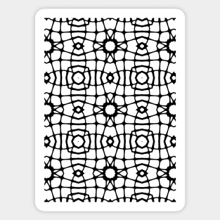 Monochrome Kaleidoscope Sticker